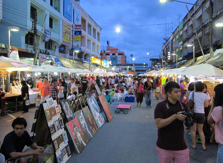 Try shopping at the night market