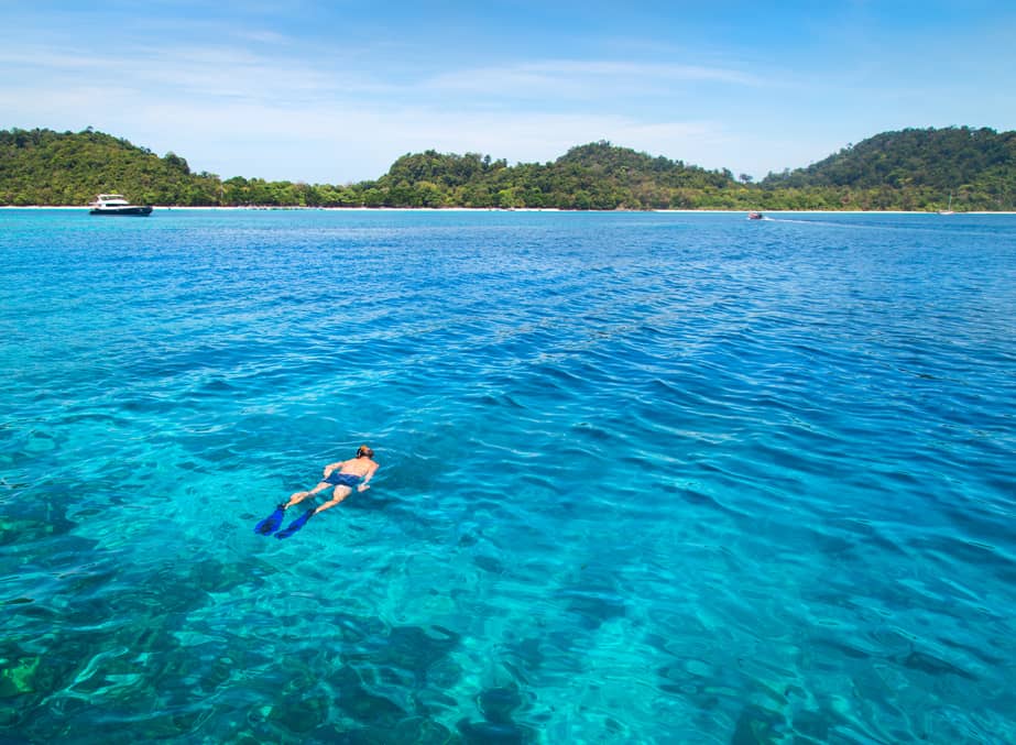 Snorkelling at Ya Nui Beach