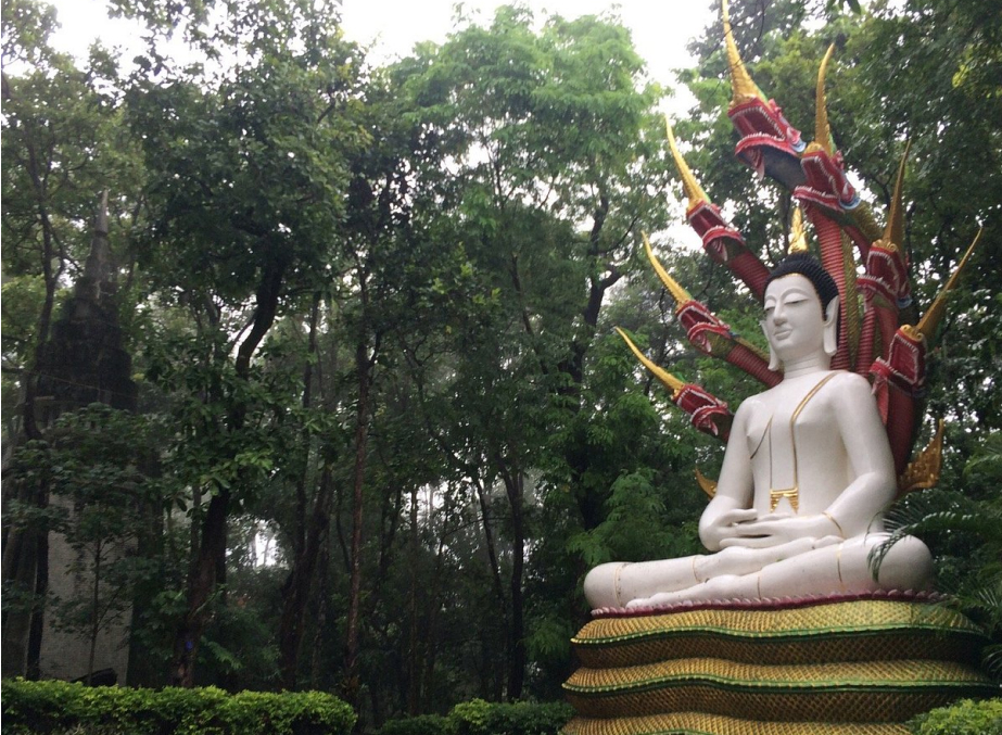 Meditative Statue of Buddha at Wat Ananlayo