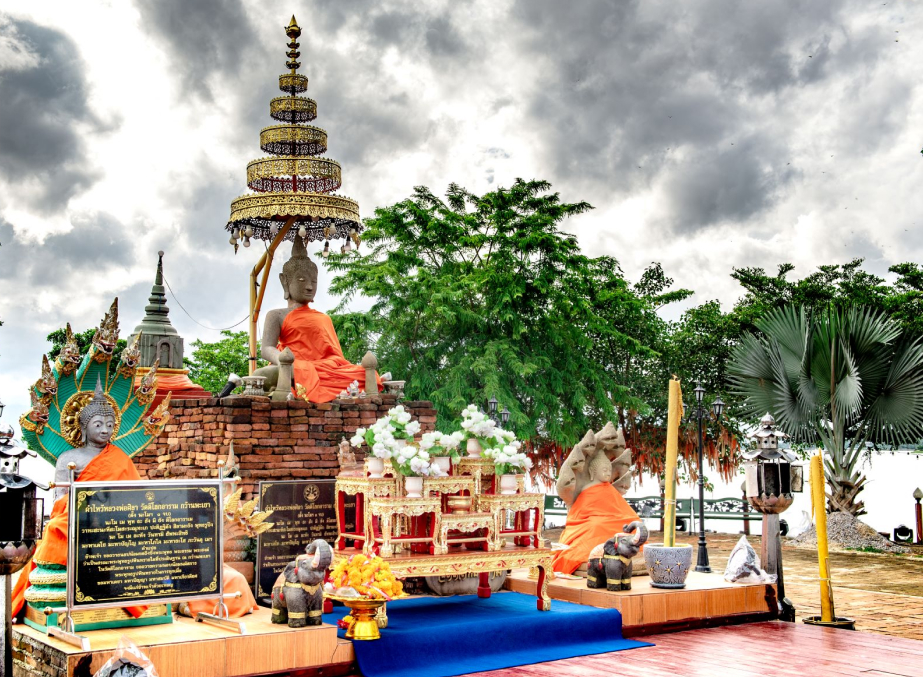 Shrine of Buddha at Wat Tilok Aram Temple