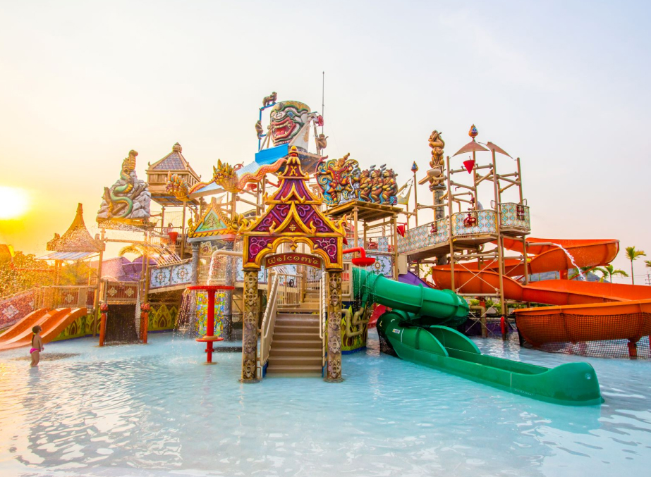 Visiting Ramayana Water Park is a popular Thing to do in Pattaya for families 